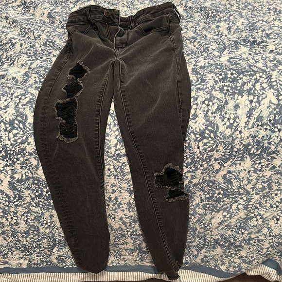 American eagle size 2 black next level stretch jeans - Picture 2 of 5